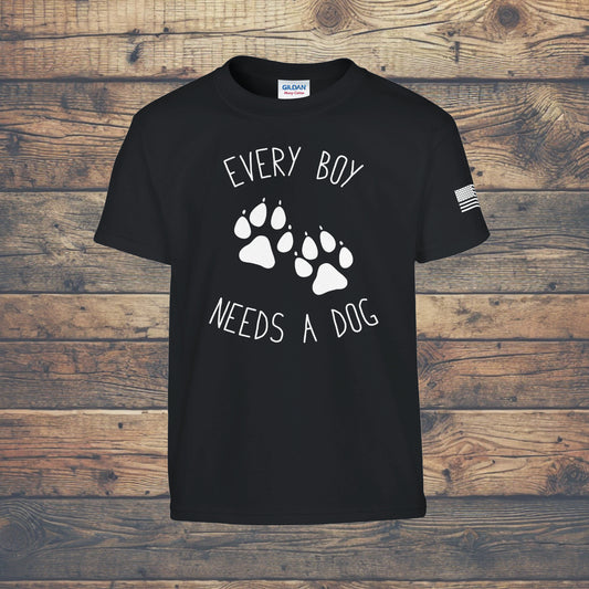 Every Boy Needs A Dog Kids Tee
