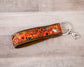 Whimsical Halloween Handmade Leather Keychain