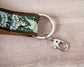 Emerald Dragon Handmade Leather Keychain