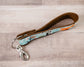 Floral Dog Handmade Leather Keychain