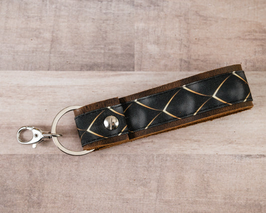 Dragon Scale Handmade Leather Keychain